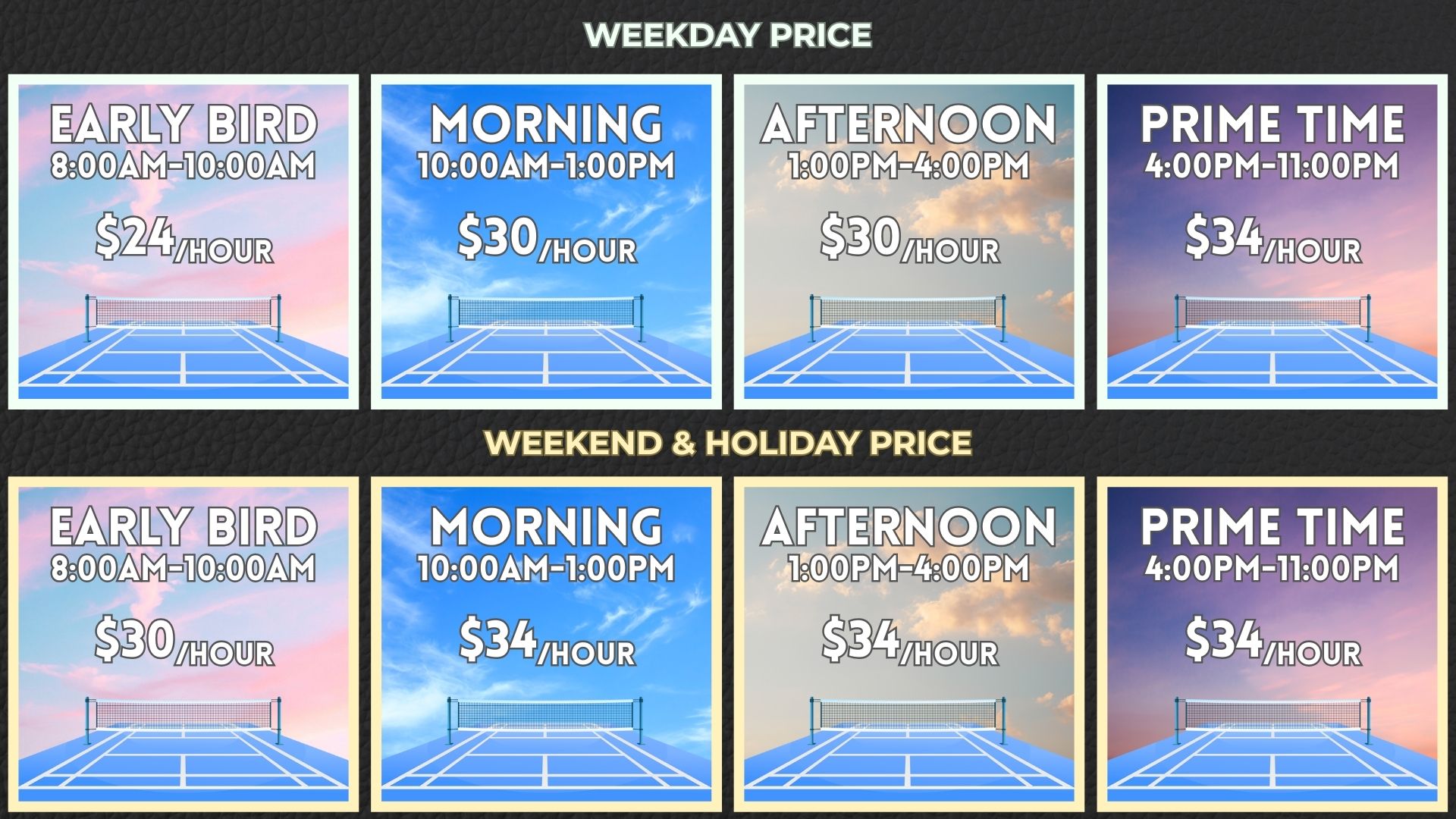 Court Reservation Prices